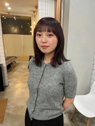 ミディアム Rondo.Hair所属・西山 幸奈のヘアスタイル