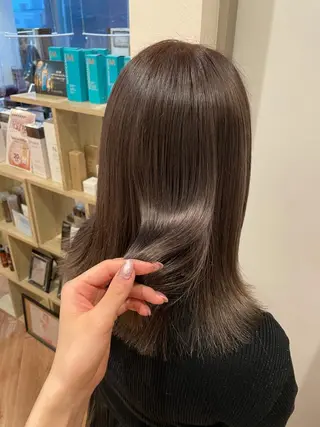 セミロング カラー ヘアアレンジ 女性スタイリスト専門サロン Zina 天神所属・NANA／trend style🕊🍑のヘアスタイル