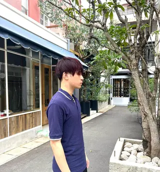 カラー パーマ メンズ ハイトーン/パーマ 特化平田のヘアスタイル