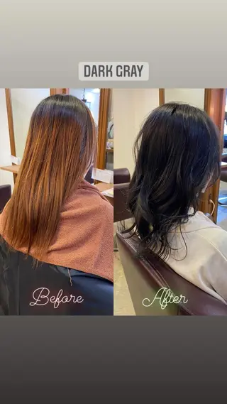 ロング カラー ヘアアレンジ アイブロウ SALOWIN京都河原町Suite店所属・外国人風レイヤー/ ハイトーンSHUのヘアスタイル