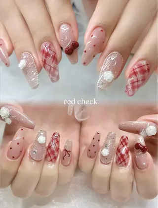 ネイル 🎀チーク/ちゅるん 🫧chisa🎀のネイルデザイン