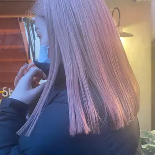 ミディアム カラー ヘアアレンジ stand所属・ニュアンスヘア🌔 nanakoのヘアスタイル