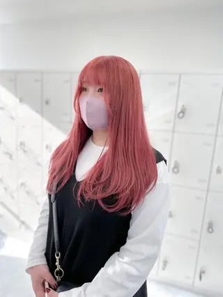 セミロング カラー reco所属・ウルフ&レイヤー特化 まとまる美髪矯正のヘアスタイル