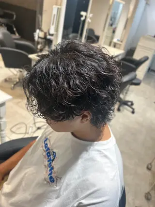 パーマ メンズ 曲がる縮毛矯正/ メンズパーマ森隆之介のヘアスタイル