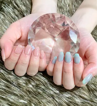 ネイル 🌙都岡 ムーンネイルのネイルデザイン