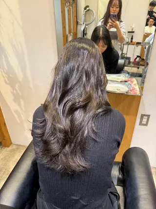 ロング カラー ‎🤍江坂 ハヤシアヤナ‎🤍のヘアスタイル