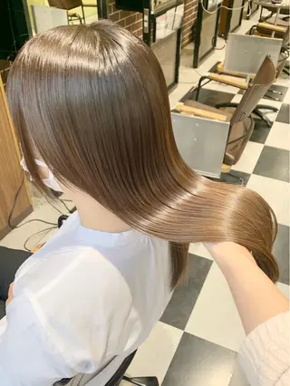 セミロング ブリーチなしダブル/ レイヤーカット 小棹のヘアスタイル