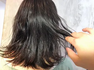 ミディアム カラー レイヤー/ウルフ/ ハッシュカット/そらのヘアスタイル