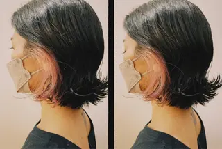 ショート ボブ ホノカのヘアスタイル