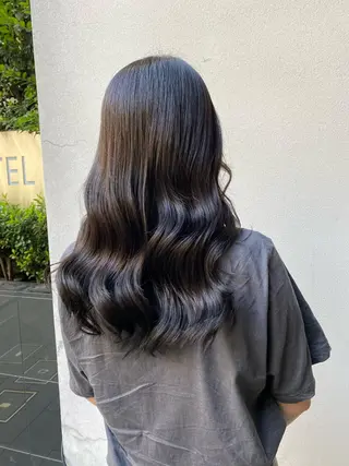 ロング カラー ボブ/縮毛矯正/ レイヤー/塚田のヘアスタイル