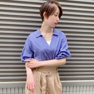 ショート calna by  elmo所属・ショート特化美容師 大阪京橋　大本　渉のヘアスタイル