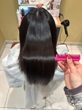 ミディアム カラー ヘアアレンジ 髪質改善韓国レイヤー /艶カラー/miyuのヘアスタイル