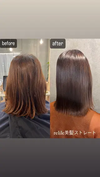 ミディアム パーマ relile所属・🔷髪質改善✂︎ 艶髪矯正✂︎岡崎洋介のヘアスタイル