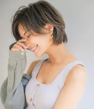 ショート レイヤー/韓国❣️ 髪質改善/e_kiのヘアスタイル