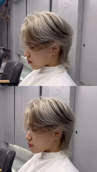 ショート メンズ メンズパーマ/韓国 ヘア/Mino🤍のヘアスタイル
