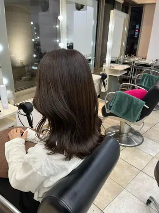 セミロング 韓国レイヤー×モテ髪 /MITSUKI🤍のヘアスタイル