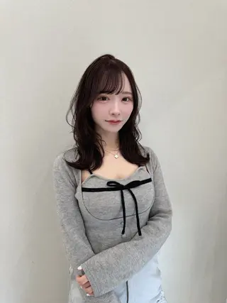 ミディアム カラー COA GINZA 空也/前髪/顔まわりのヘアスタイル