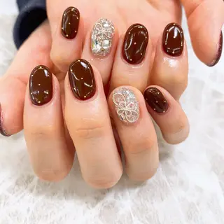 ネイル ⭐︎休業中の練習⭐︎ JNA認定講師髙橋のネイルデザイン