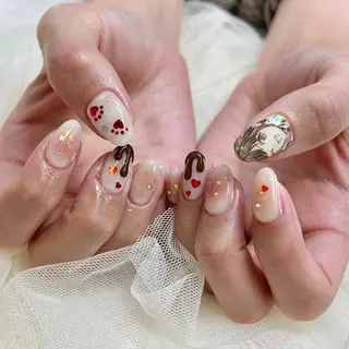 ミディアム 池袋痛ネイル Nok. 渡辺のネイルデザイン