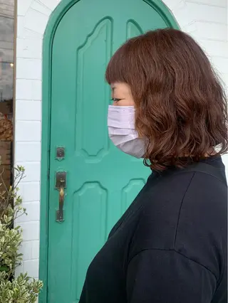 ミディアム 佐藤 美咲のヘアスタイル