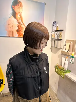ショート ボブ/ぱつっとボブ/ 谷口 海星のヘアスタイル