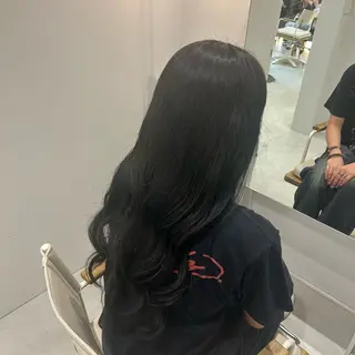 ロング カラー ✨ハイトーン/暗髪/ ハイライト/松岡✨のヘアスタイル