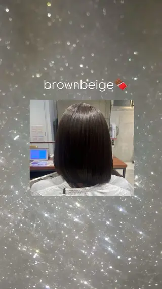 カラー 透明感カラー Suzu.•♬のヘアスタイル