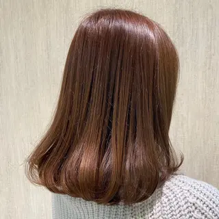 ミディアム カラー 🫧透け感⋆艶髪💎 山口アヤカのヘアスタイル