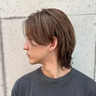 ミディアム メンズ 透明感カラー❄️要 半個室×マンツーマンのヘアスタイル