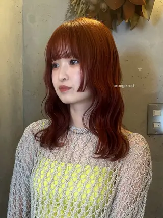 セミロング カラー 暖色カラー/レイヤー 🌙 オノユリカのヘアスタイル