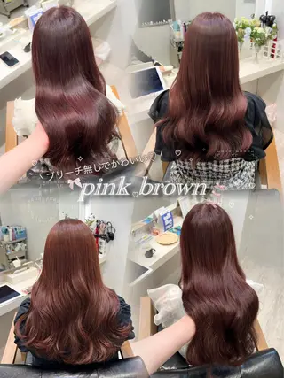 セミロング カラー 菅村 緋莉🎀ガーリーヘアのヘアスタイル