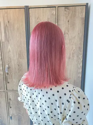 ミディアム カラー 松本 菜那のヘアスタイル