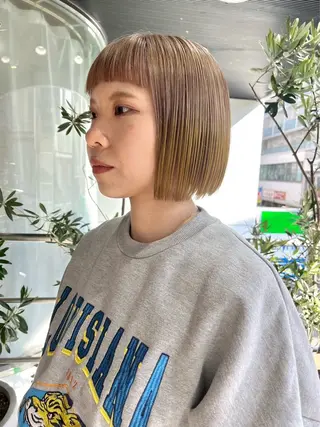 カラー レイヤー/ボブ /🪩KAYOのヘアスタイル