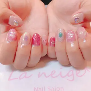 ネイル La neige* yuki 🥯🍑のネイルデザイン