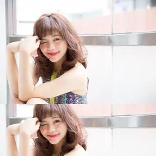 ミディアム セミロング ロング カラー パーマ STAR所属・内藤 達也のヘアスタイル