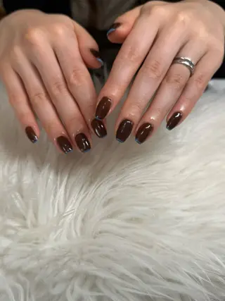 ネイル 韓国ネイル/長さだし rinory 仙台西口2号店所属・白鳥 結愛のネイルデザイン