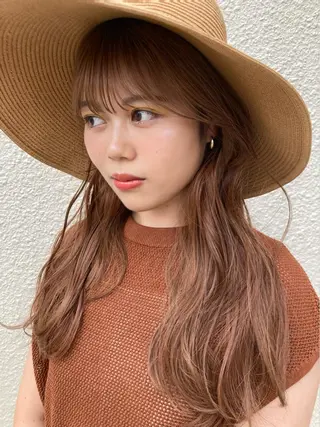 ロング カラー nono/パーマ /顔まわりカット🐈のヘアスタイル