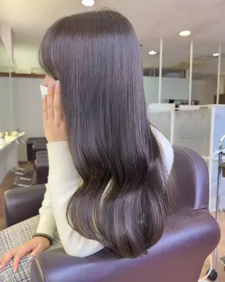 セミロング カラー mizu kiのヘアスタイル