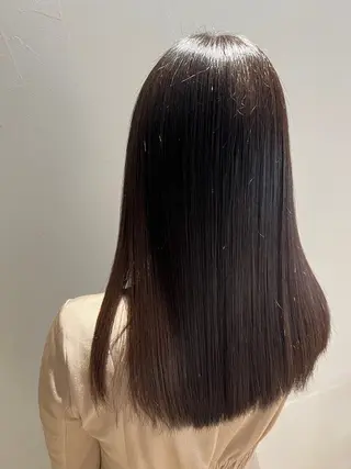 ミディアム 【髪質改善】 【縮毛矯正】のヘアスタイル
