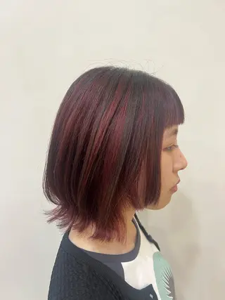 ミディアム bon hair  &make DEW山田店所属・いまい しずかのヘアスタイル