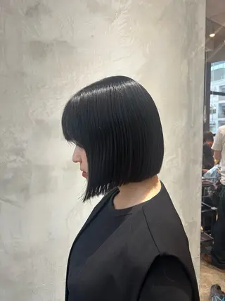 ショート カラー パーマ 渋谷/レイヤーボブ・ 韓国ボブ特化/楓のヘアスタイル