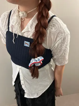 ロング カラー 上田 恋菜のヘアスタイル