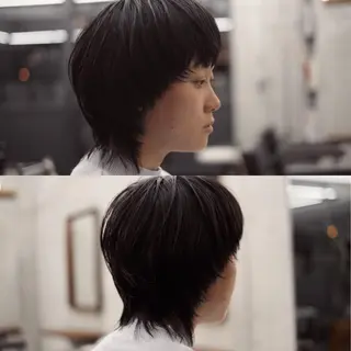 ショート メンズ ✂︎ウルフ・ショート ✂︎MIKUNIのヘアスタイル