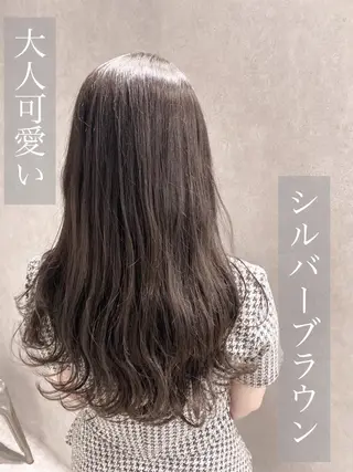 ミディアム カラー ヘアアレンジ 🥇ブリーチ無し 透明感🥇佐藤のヘアスタイル