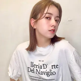 ミディアム カラー Sana / 韓国ヘア / カラーのヘアスタイル