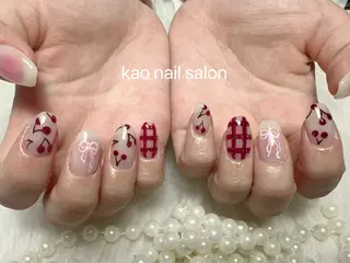 ネイル kao nail マグネット/長さだしのネイルデザイン