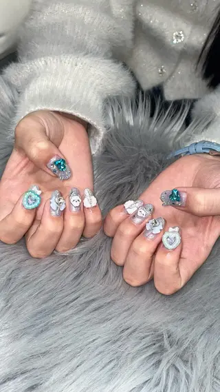 ネイル RICO NAIL所属・RICO Nail パーツつけ放題🌈のネイルデザイン