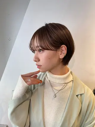 ショート 縮毛矯正 宮本晃成のヘアスタイル