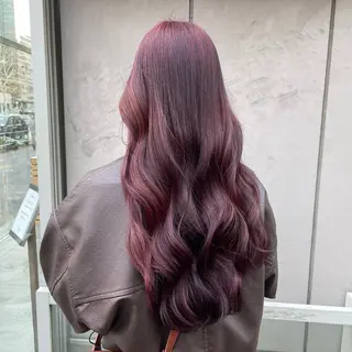 セミロング カラー 大人っぽ♡上品な暖色 ♡ブリーチなし♡のヘアスタイル