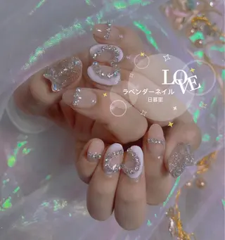 ネイル ラベンダー💖日暮里 ルル💖ネイルのネイルデザイン